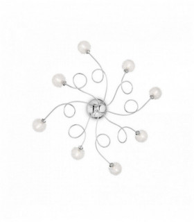 Ceiling light Chrome PON PON 8 bulbs