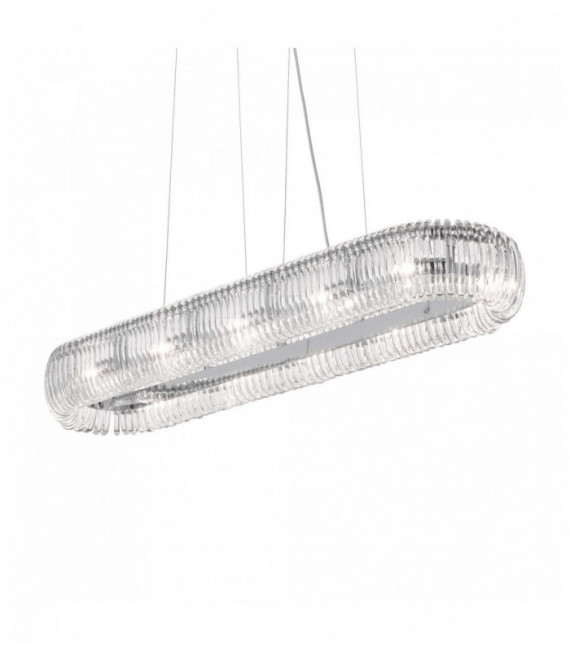 Suspension Chromée QUASAR 12 ampoules