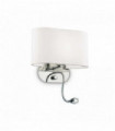 SHERATON white wall light 2 bulbs