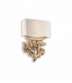 Applique in legno PETER 2 lampadine