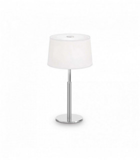 HILTON weiße Tischlampe 1 Glühbirne