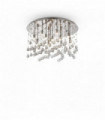 MOONLIGHT chrome crystal ceiling light 12 bulbs
