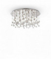 Chrome ceiling lamp MOONLIGHT crystal 15 bulbs