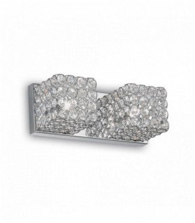 Applique in cristallo cromato ADMIRAL 2 lampadine