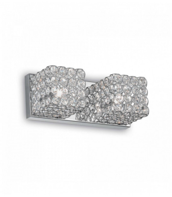 Aplique de cristal cromado ADMIRAL 2 bombillas
