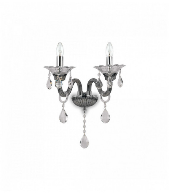 Applique murale Grise en cristal COLOSSAL 2 ampoules
