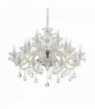 Suspension Ivoire en cristal COLOSSAL 15 ampoules