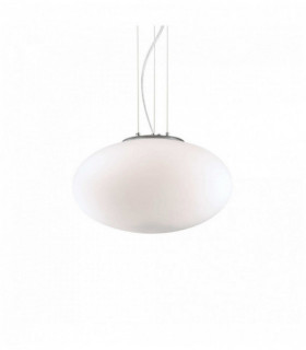 White suspension CANDY 1 bulb Diameter 25 Cm
