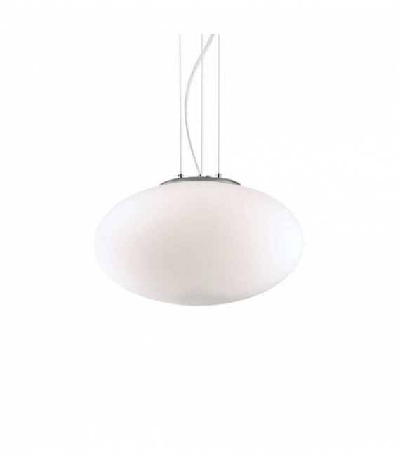 Suspension Blanche CANDY 1 ampoule Diamètre 25 Cm