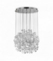 White suspension BOLLICINE 14 bulbs