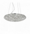 Suspension Chromée en cristal KING 12 ampoules
