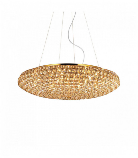 Golden KING crystal pendant light 12 bulbs