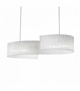 Sospensione cromata NASTRINO 4 lampadine