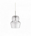 Suspension Transparente ZENO 1 ampoule Diamètre 22 Cm
