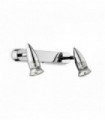ALFA 2-light chrome wall light