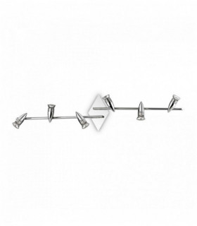 Chrom Deckenleuchte ALFA 6 Lampen