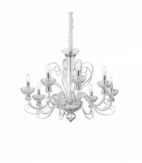 Transparent suspension ALEXANDER 8 bulbs