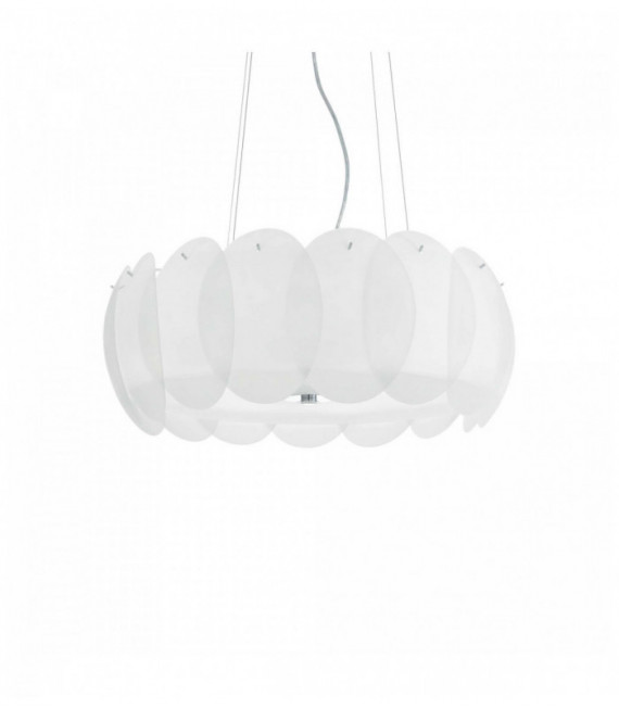 Lampada a sospensione bianca OVALINO 8 lampadine