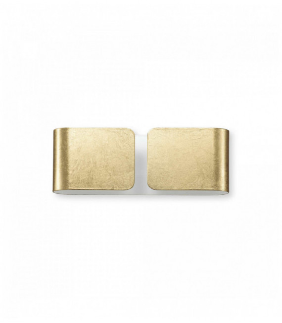 Applique Gold CLIP 2 Lampadine Larghezza 25 Cm