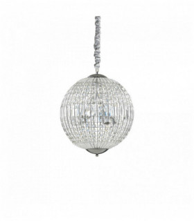 LUXOR crystal chrome colgante 6 luces