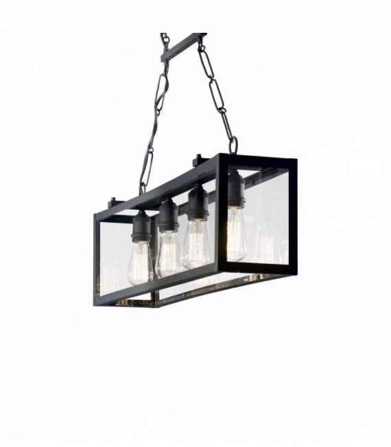 Black pendant IGOR 4 bulbs
