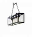 Black pendant IGOR 4 bulbs