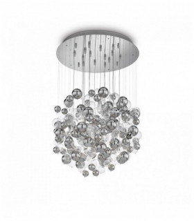 Suspension Chromée BOLLICINE 14 ampoules