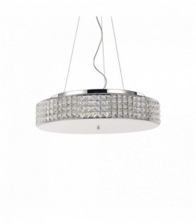 Colgante de cristal cromado ROMA 9 luces