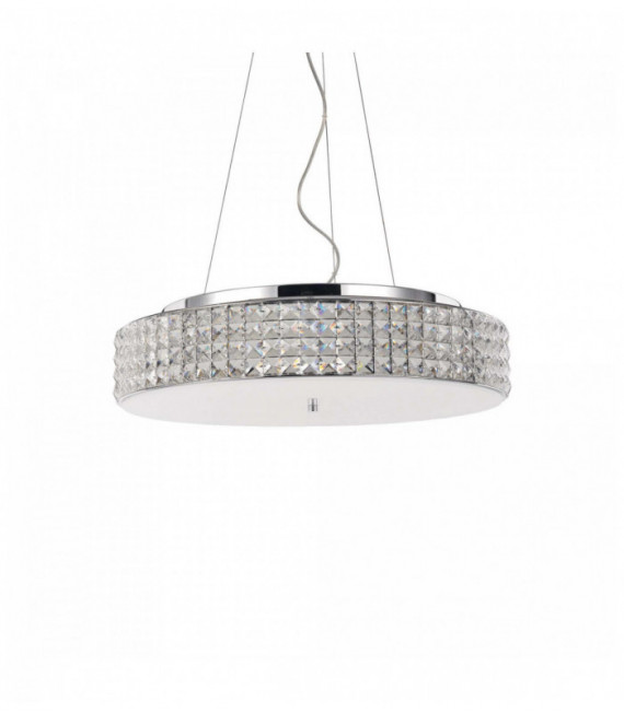 Colgante de cristal cromado ROMA 9 luces