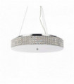 Suspension Chromée en cristal ROMA 12 ampoules