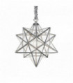 STELLA chrome pendant light 1 bulb in metal