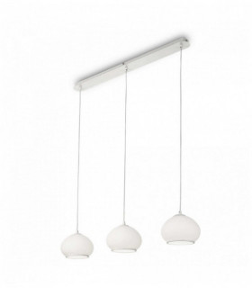 White Suspension MAMA 3 bulbs Diameter 30 Cm