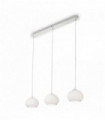 White Suspension MAMA 3 bulbs Diameter 30 Cm