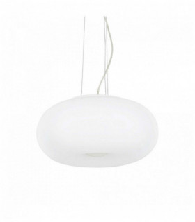 Sospensione bianca ULISSE 3 Lampadine Diametro 42 Cm