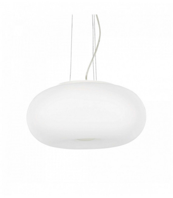 Suspension Blanche ULISSE 3 ampoules Diamètre 52 Cm