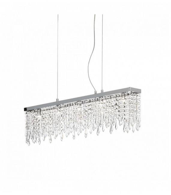 Pendente trasparente in cristallo GIADA CLEAR 5 lampadine