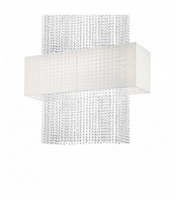 Suspension Blanche en cristal PHOENIX 5 ampoules