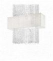 Suspension Blanche en cristal PHOENIX 5 ampoules