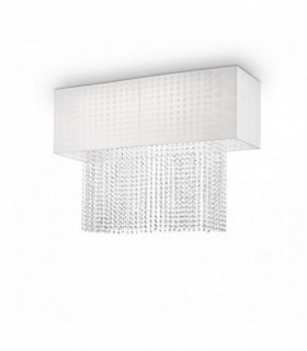 White crystal ceiling lamp PHOENIX 5 bulbs