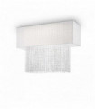 White crystal ceiling lamp PHOENIX 5 bulbs