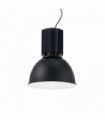 Suspension Noire HANGAR 1 ampoule