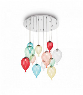 Mehrfarbige CLOWN Pendelleuchte 12 Lampen