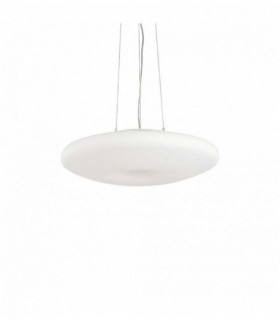 Lámpara colgante GLORY blanca 3 bombillas Alto 80 Cm