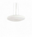Suspension Blanche GLORY 3 ampoules Hauteur 80 Cm