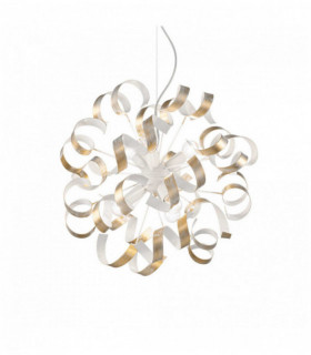 Lampadario dorato VORTEX 6 luci