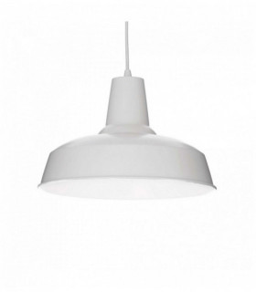 Weiße MOBY Pendelleuchte 1 Glühbirne