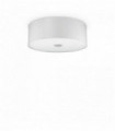 White ceiling light WOODY 4 bulbs