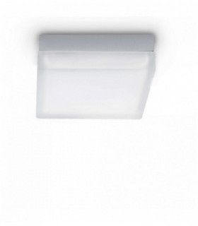 Plafonnier Blanc IRIS 1 ampoule en métal