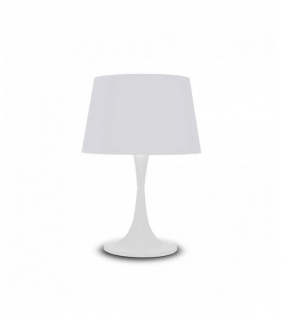 Lampe de table Blanche LONDON 1 ampoule en métal
