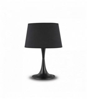 Schwarze LONDON 1-Licht Metall Tischlampe